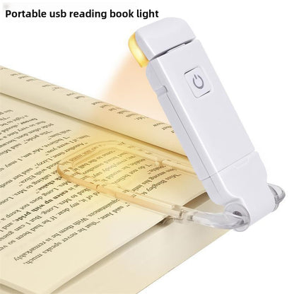 Portable USB Foldable Book Clip Reading Lamp